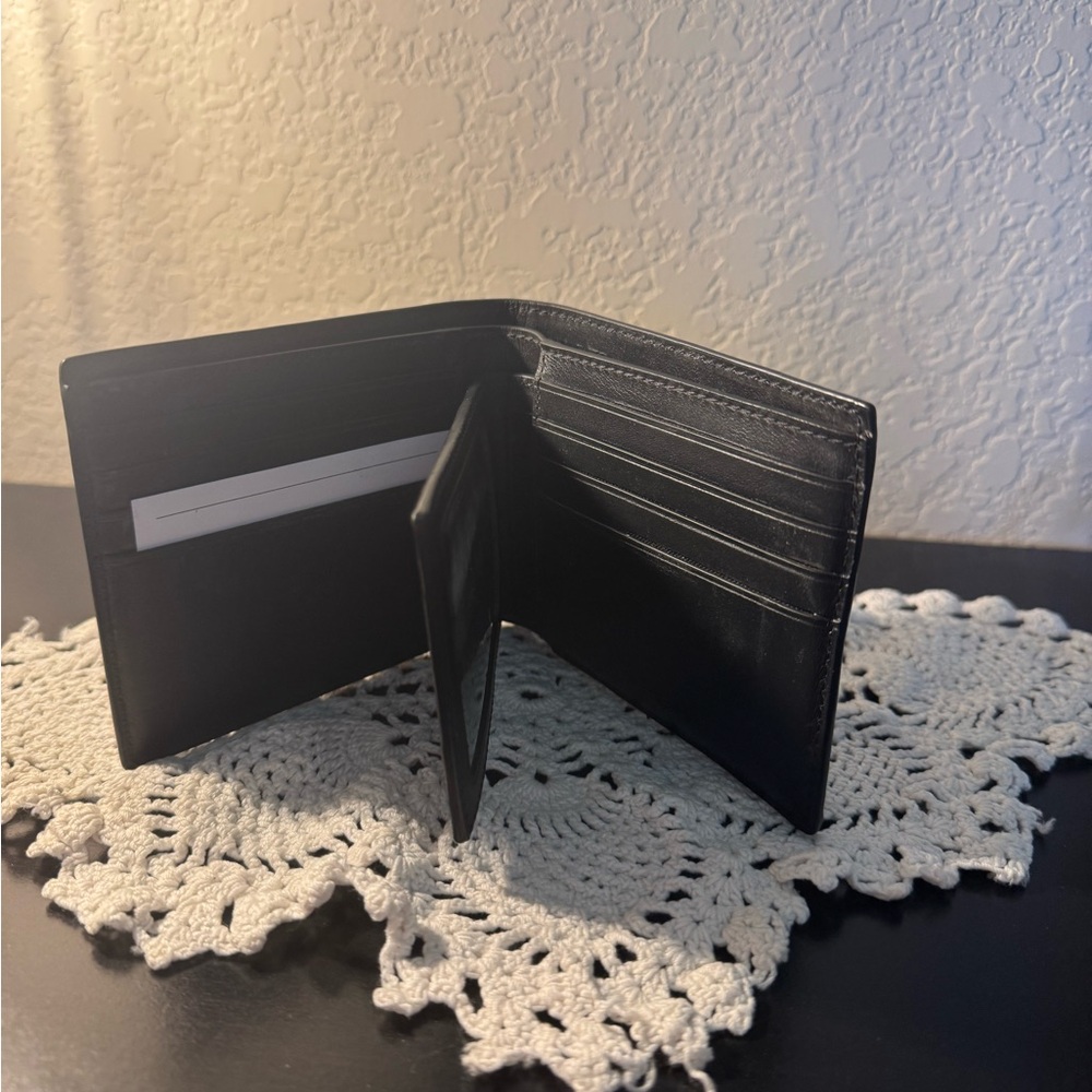 Coach Black Leather Card Holder